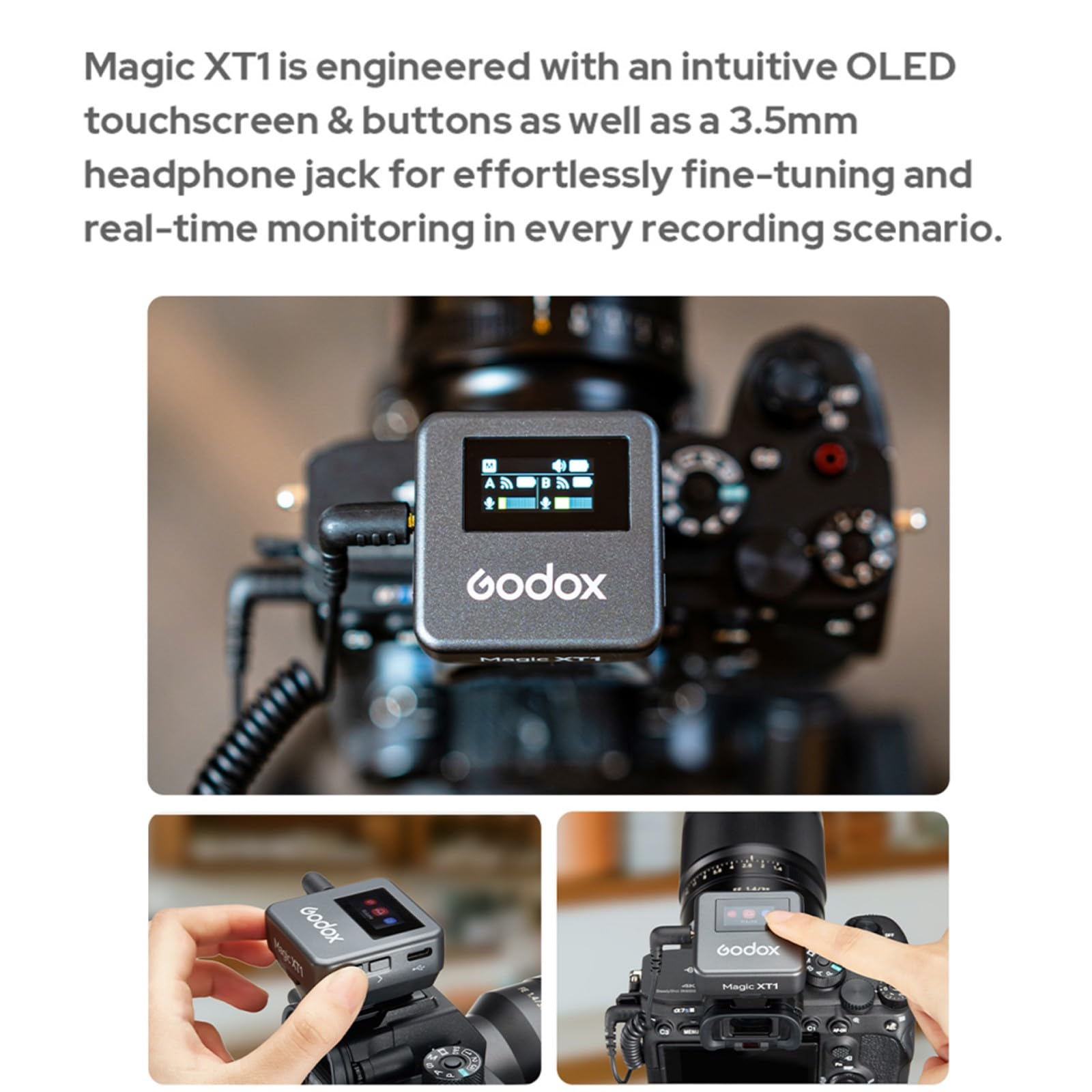 Godox Magic XT1 ワイヤレスマイクセット Amazon | GODOX Magic XT1 ワイヤレスラベリアマイク 2TX+1RX 充電
